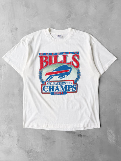 Buffalo Bills Division Champions T-Shirt '91 - Large