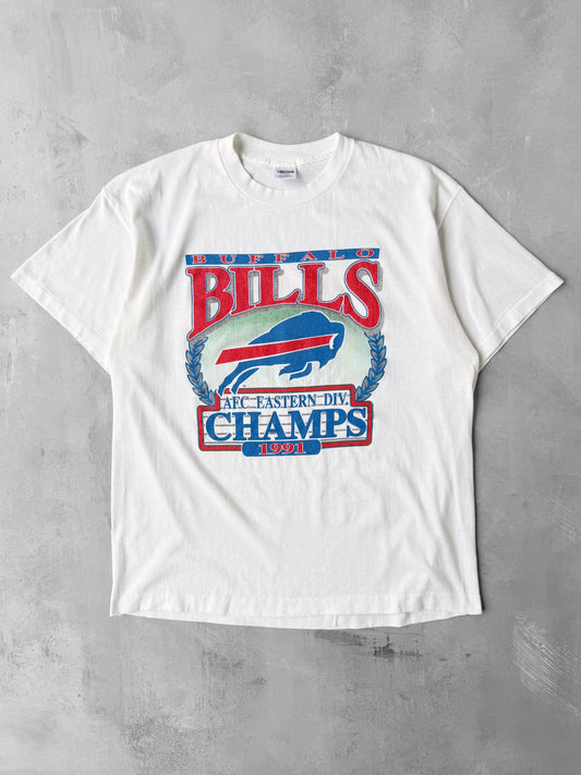 Buffalo Bills Division Champions T-Shirt '91 - Large