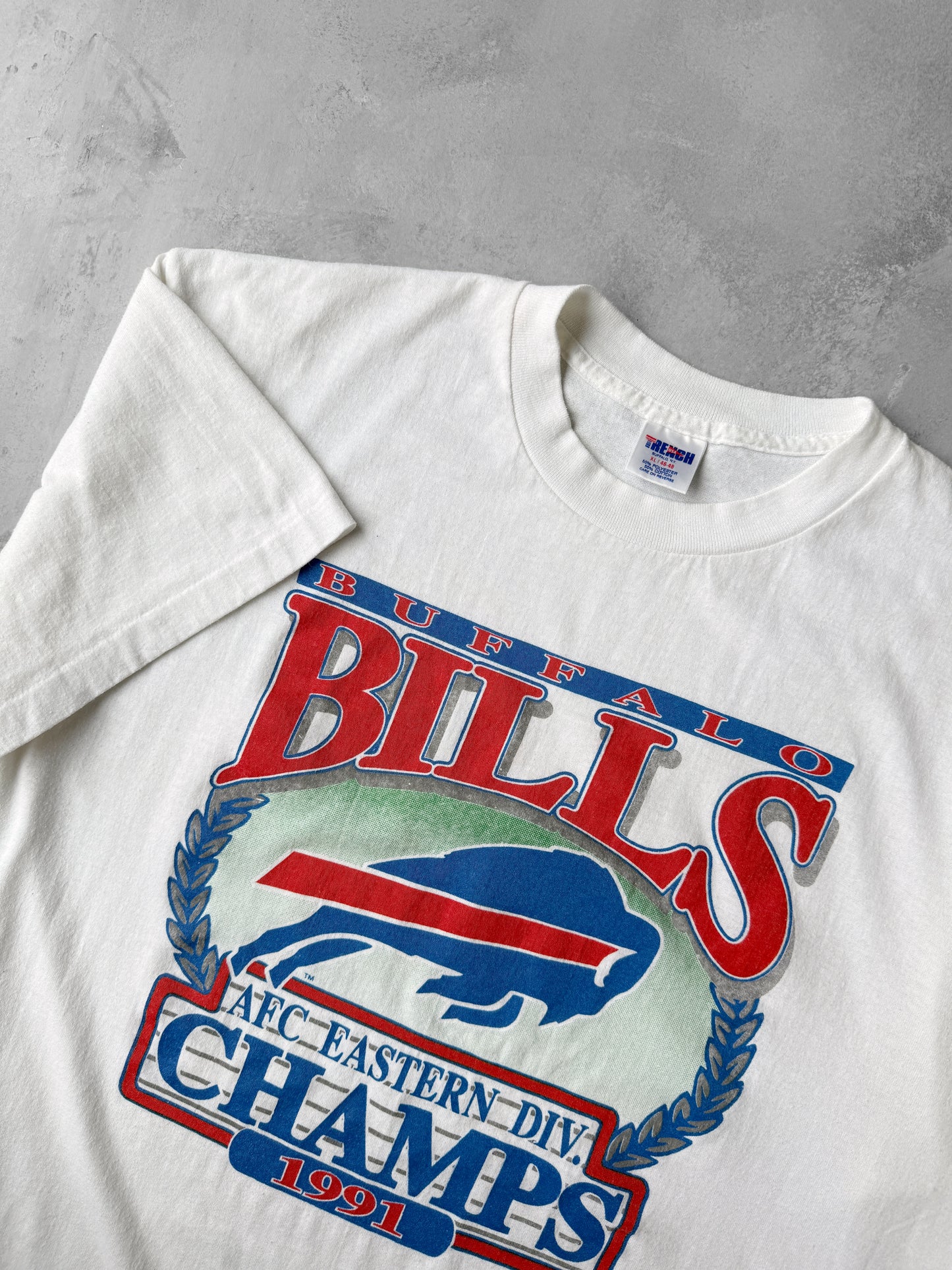 Buffalo Bills Division Champions T-Shirt '91 - Large