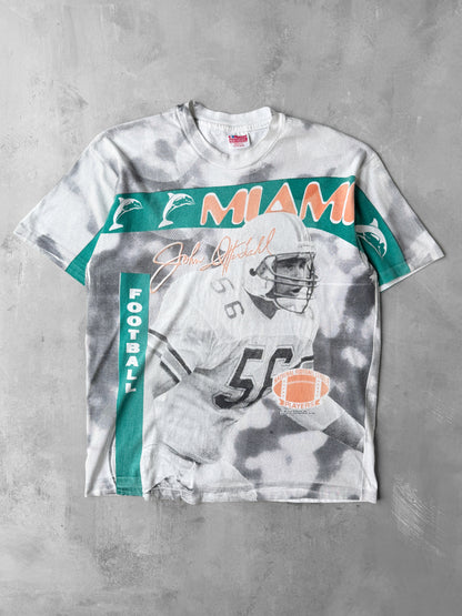 Miami Dolphins AOP T-Shirt '92 - Large