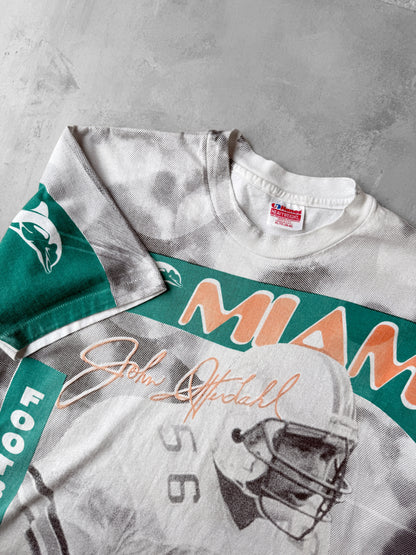 Miami Dolphins AOP T-Shirt '92 - Large