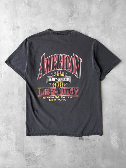 Harley Davidson Niagara Falls T-Shirt 90's - Large
