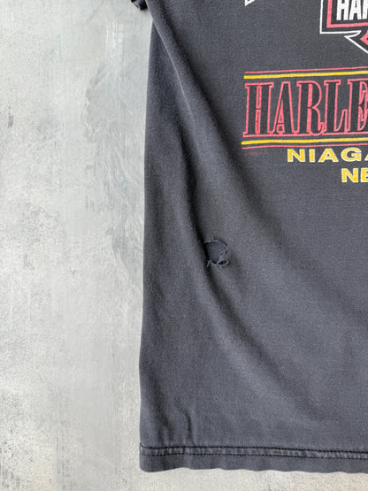 Harley Davidson Niagara Falls T-Shirt 90's - Large