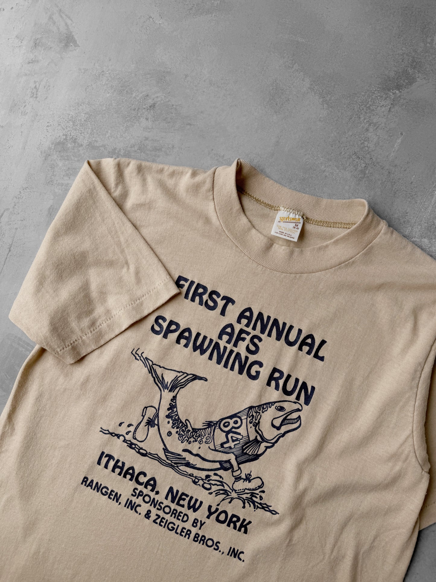 Spawning Run Ithaca T-Shirt '84 - Small