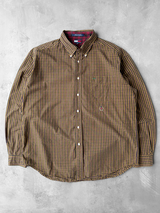Check Plaid Oxford Shirt 90's - XL