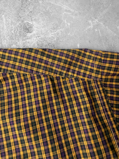 Check Plaid Oxford Shirt 90's - XL