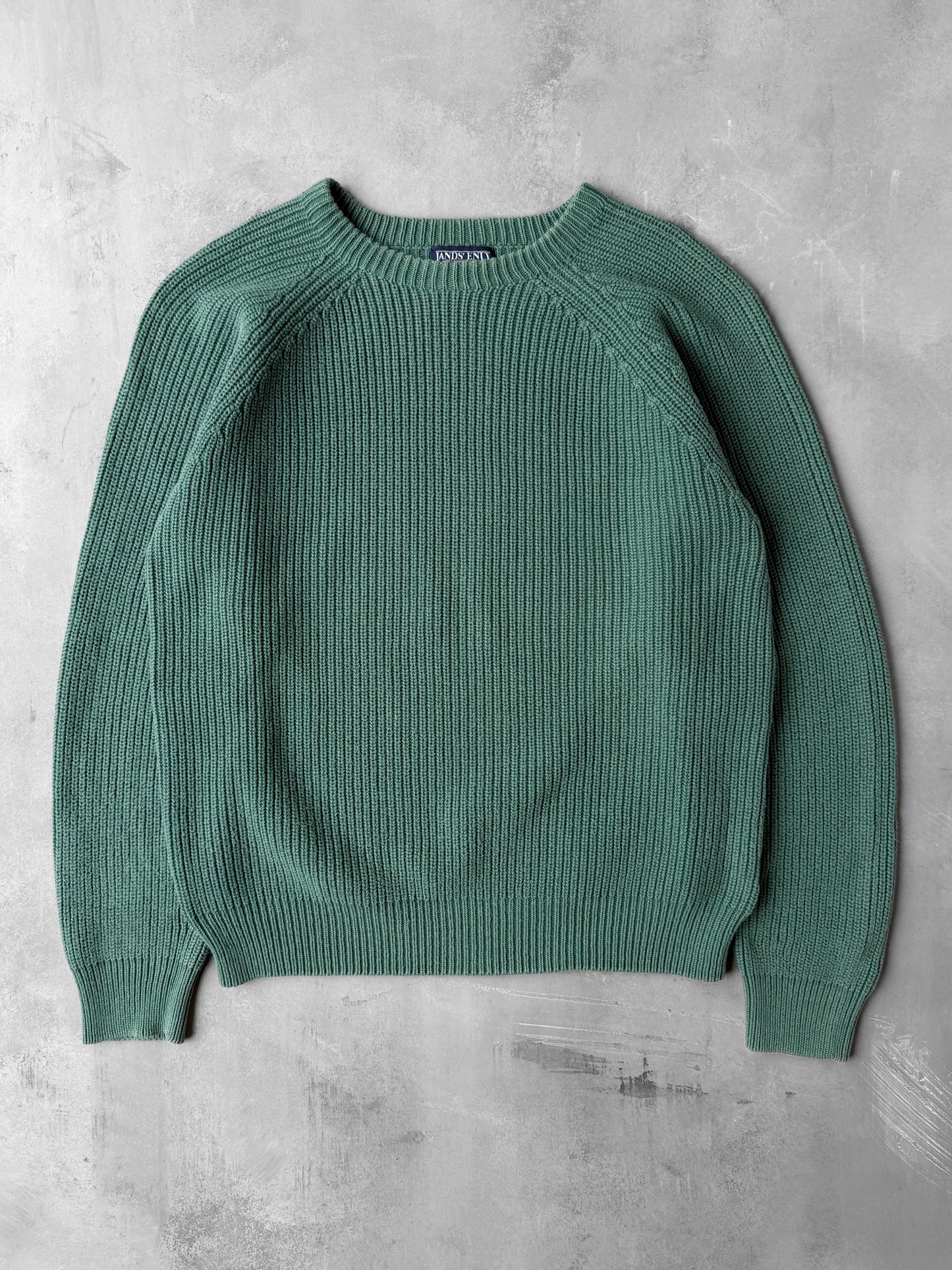 Green Cotton Sweater 90's - Medium