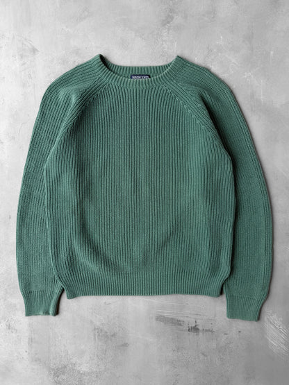 Green Cotton Sweater 90's - Medium