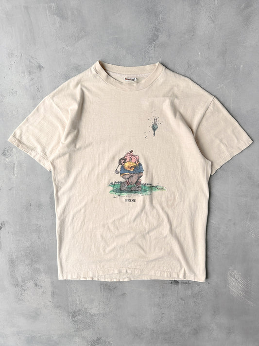 "Birdie" Golf Cartoon T-Shirt '76 - Large