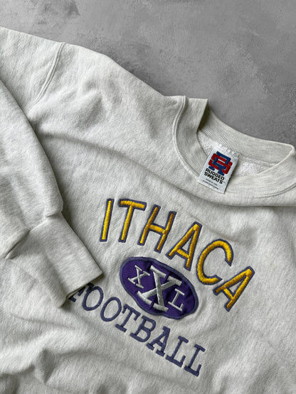 Ithaca College Football Sweatshirt 90's - XL