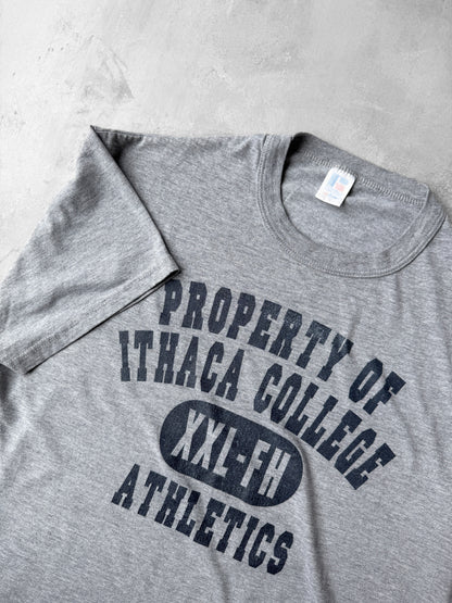 Ithaca College Athletics T-Shirt Y2K - Large