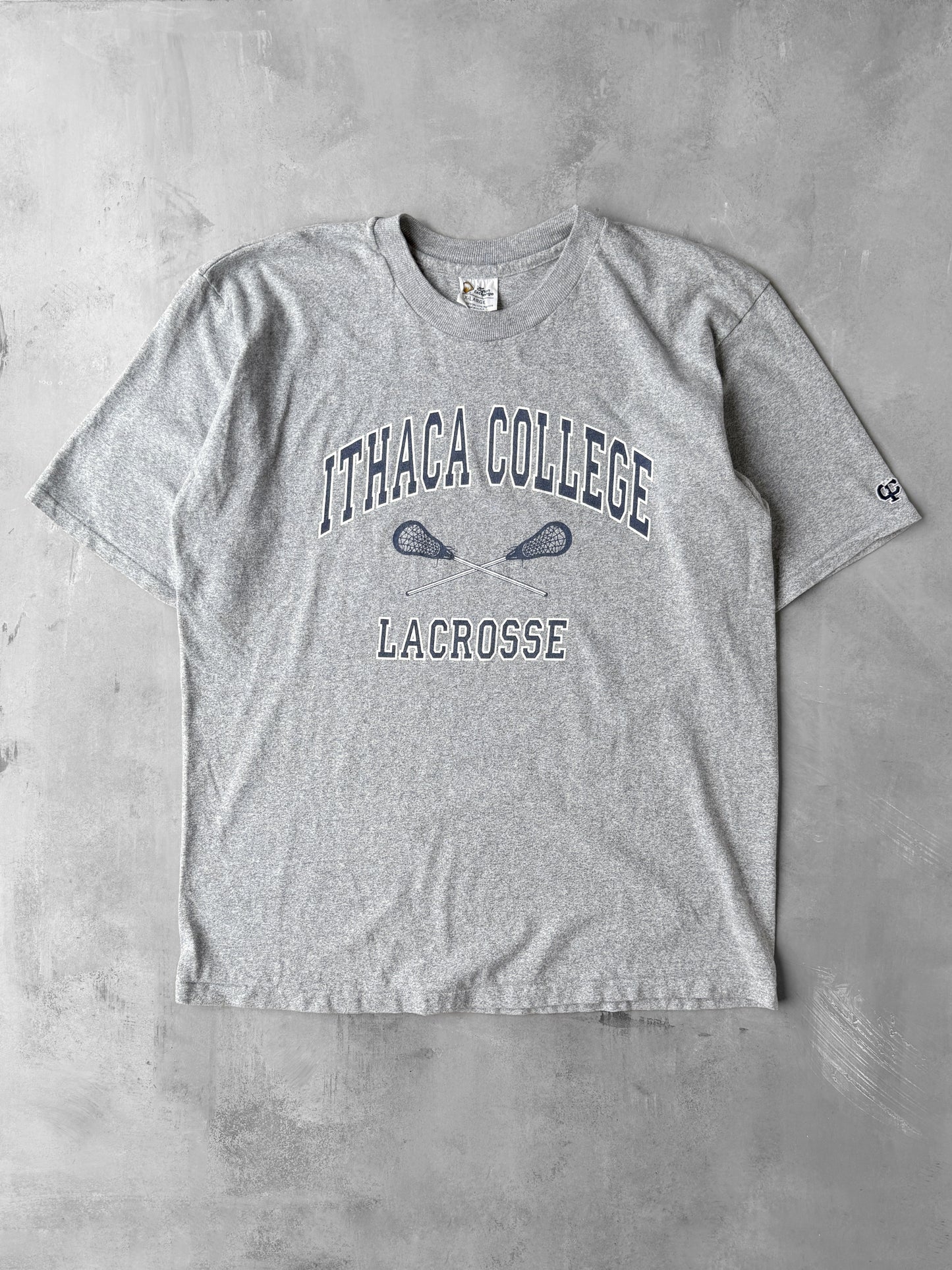 Ithaca College Lacrosse T-Shirt 90's - XL