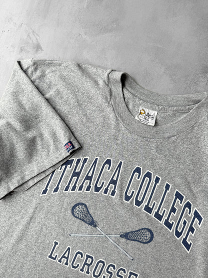 Ithaca College Lacrosse T-Shirt 90's - XL
