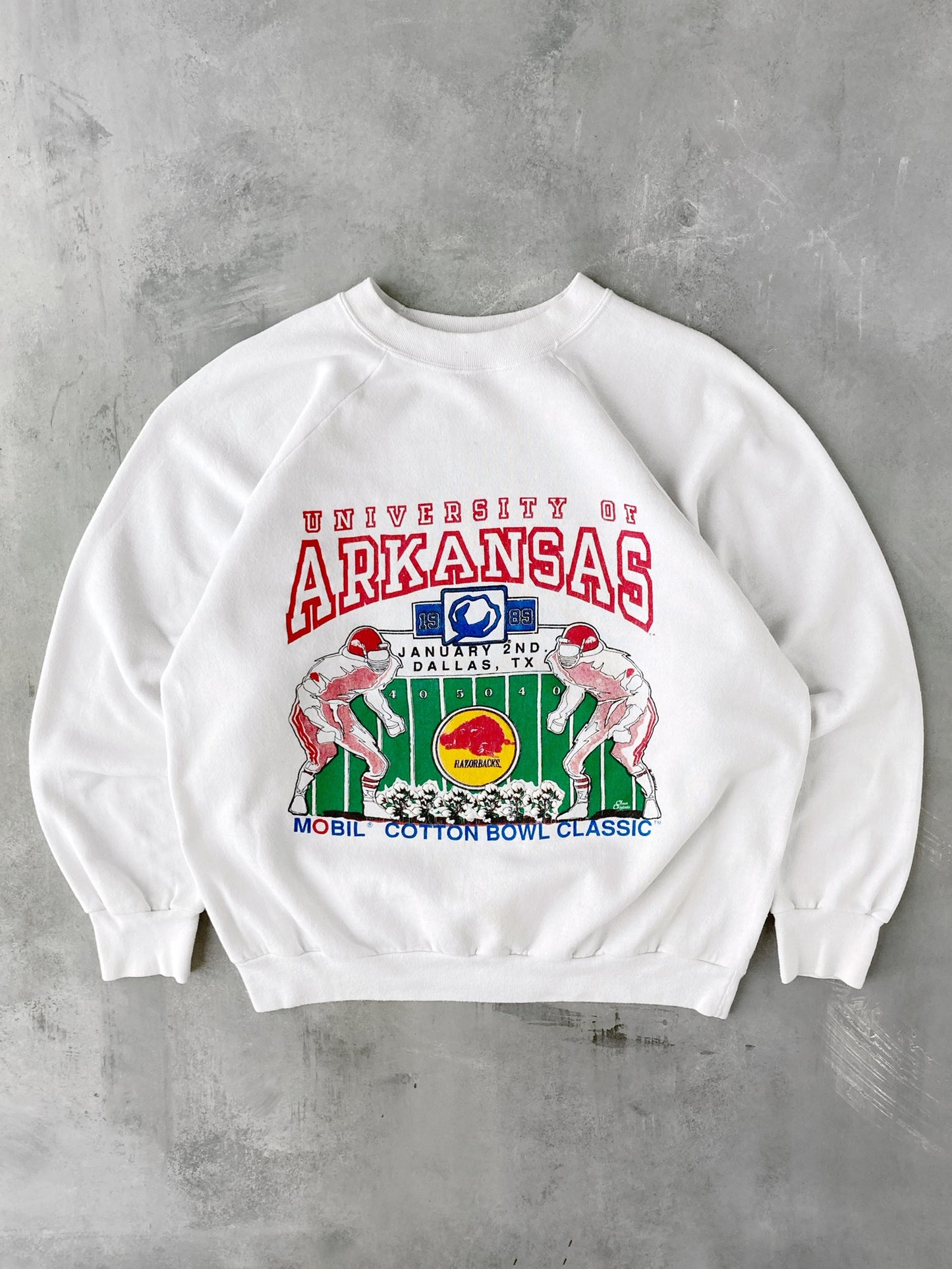 University of Arkansas Cotton Bowl Crewneck '89 - Large