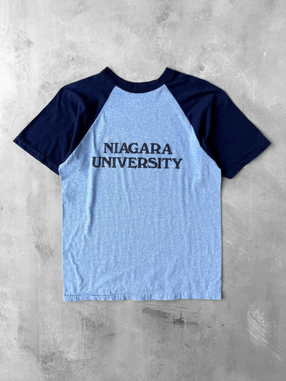 Niagara University Raglan T-Shirt 80's - Small