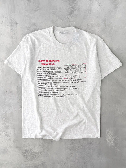 How to Survive New York T-Shirt 90's - Large