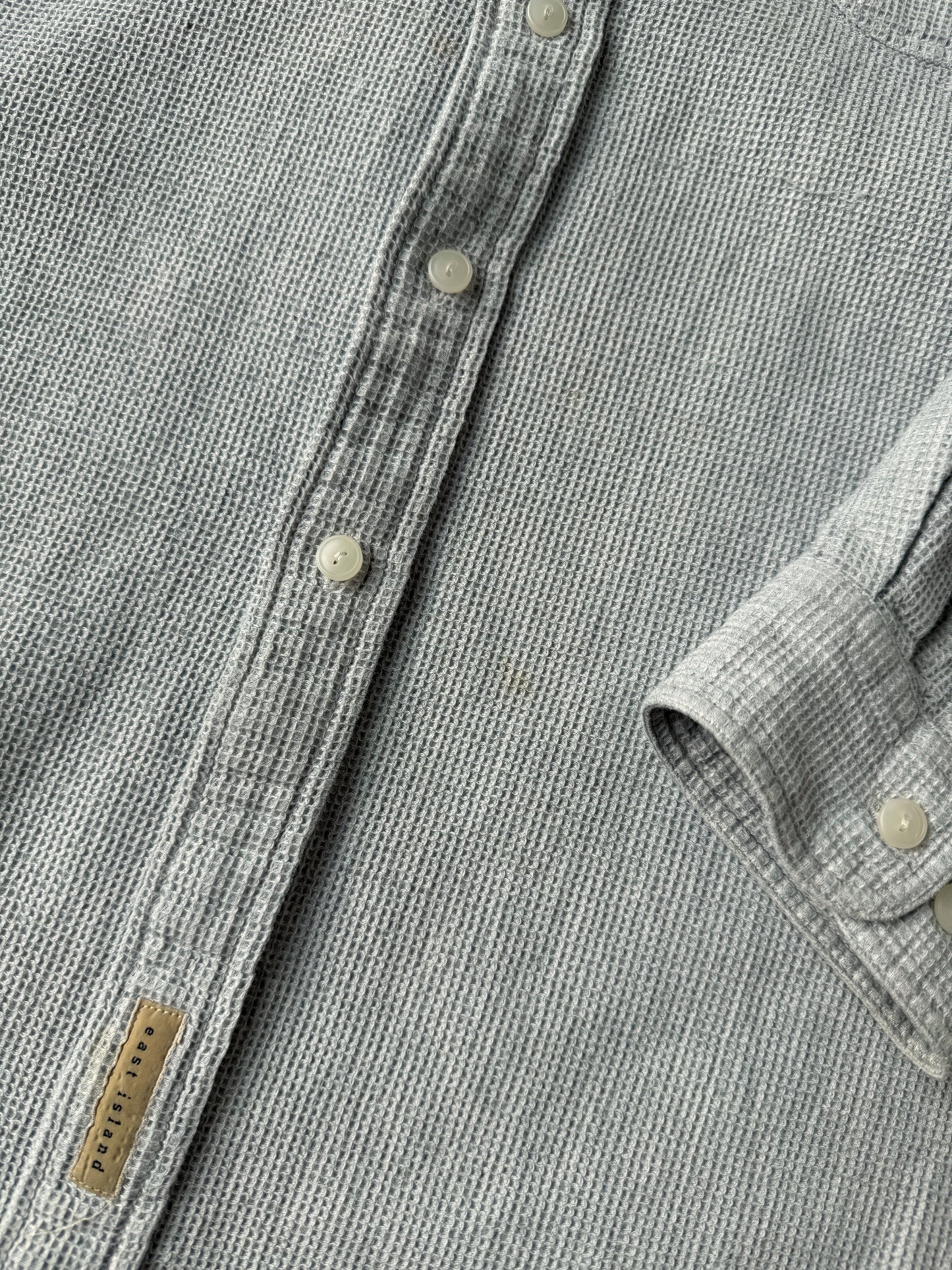 Waffle Textured Shirt Y2K - XL
