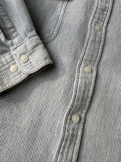 Waffle Textured Shirt Y2K - XL