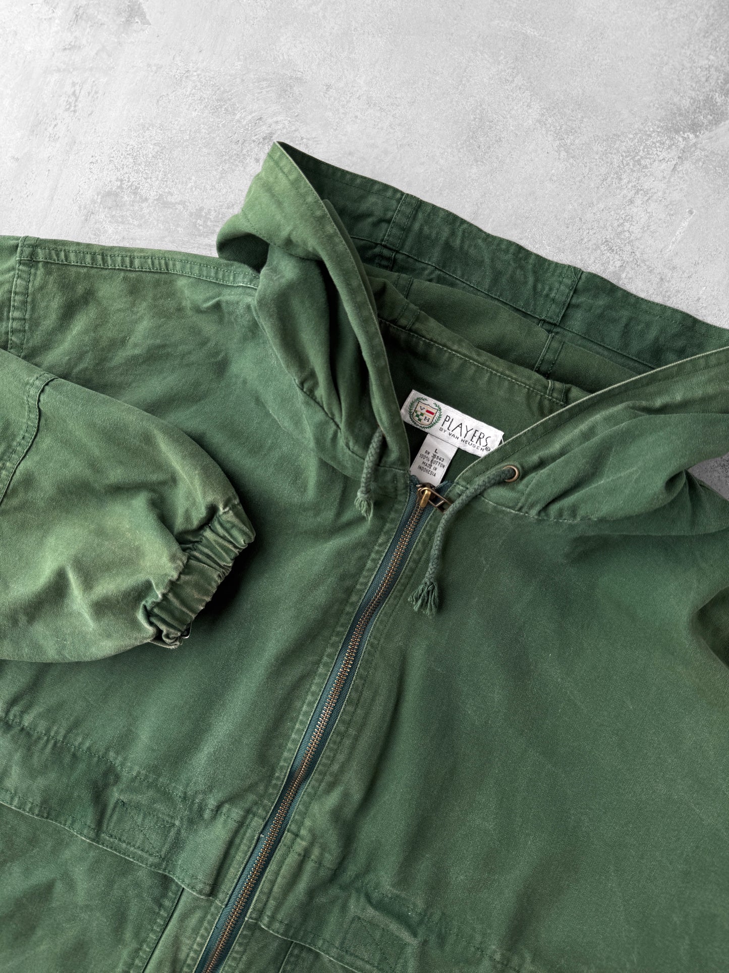 Green Cotton Jacket 90's - Large
