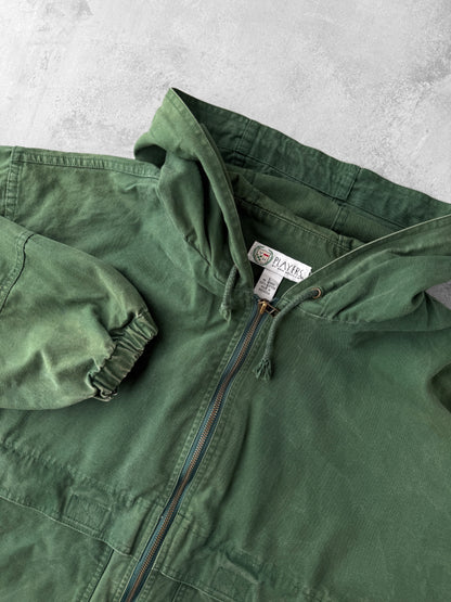 Green Cotton Jacket 90's - Large