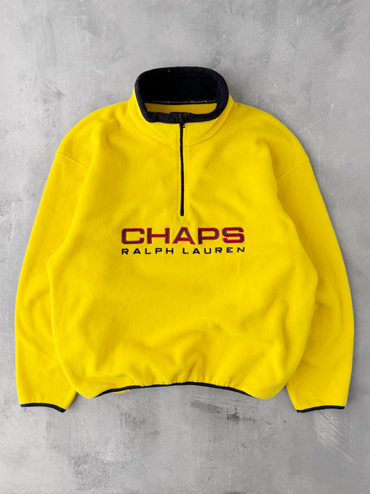 Chaps Ralph Lauren Fleece Pullover Jacket Y2K - XL