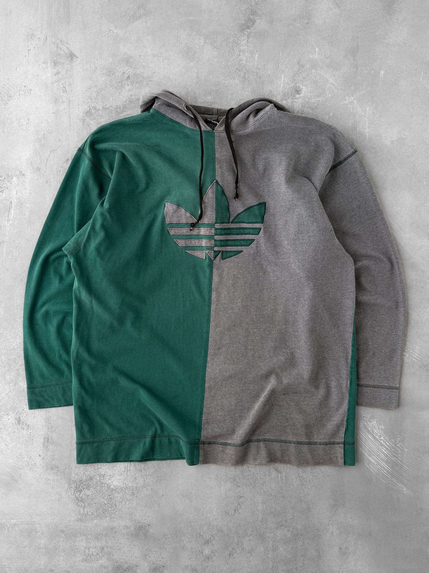 Adidas Colorblock Trefoil Hoodie 90's - Medium