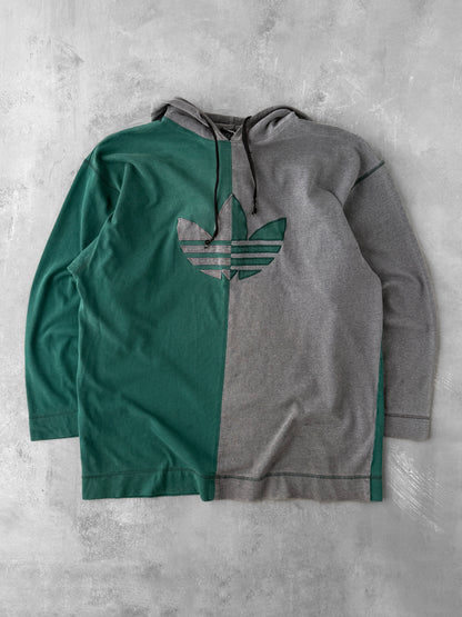 Adidas Colorblock Trefoil Hoodie 90's - Medium
