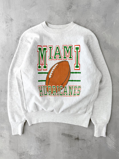 University of Miami Sweatshirt 90's - Large