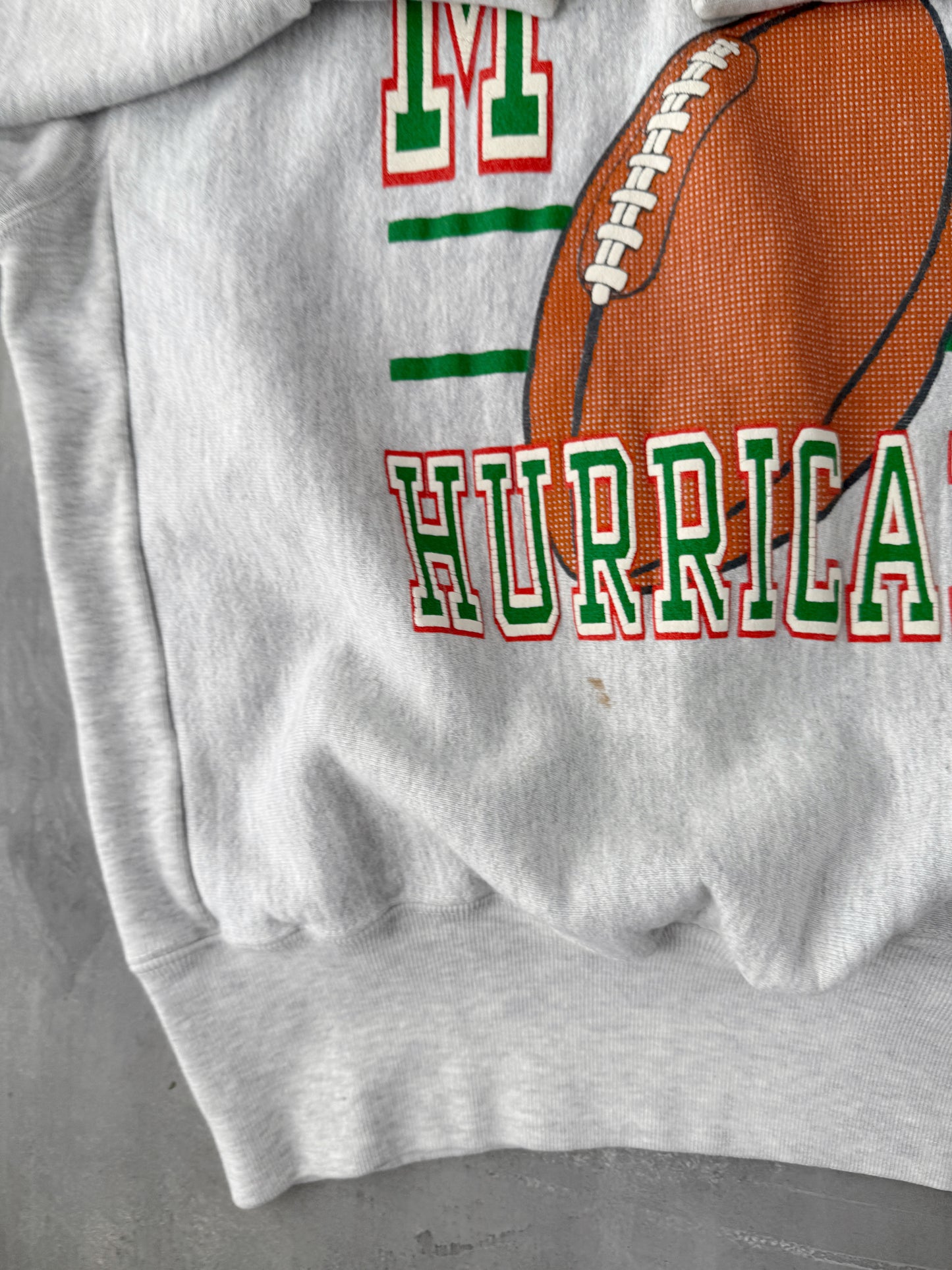 University of Miami Sweatshirt 90's - Large