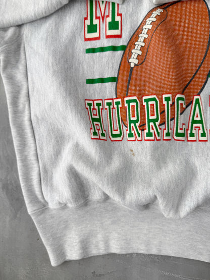 University of Miami Sweatshirt 90's - Large
