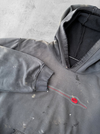 Thrashed Nike Hoodie Y2K - XL