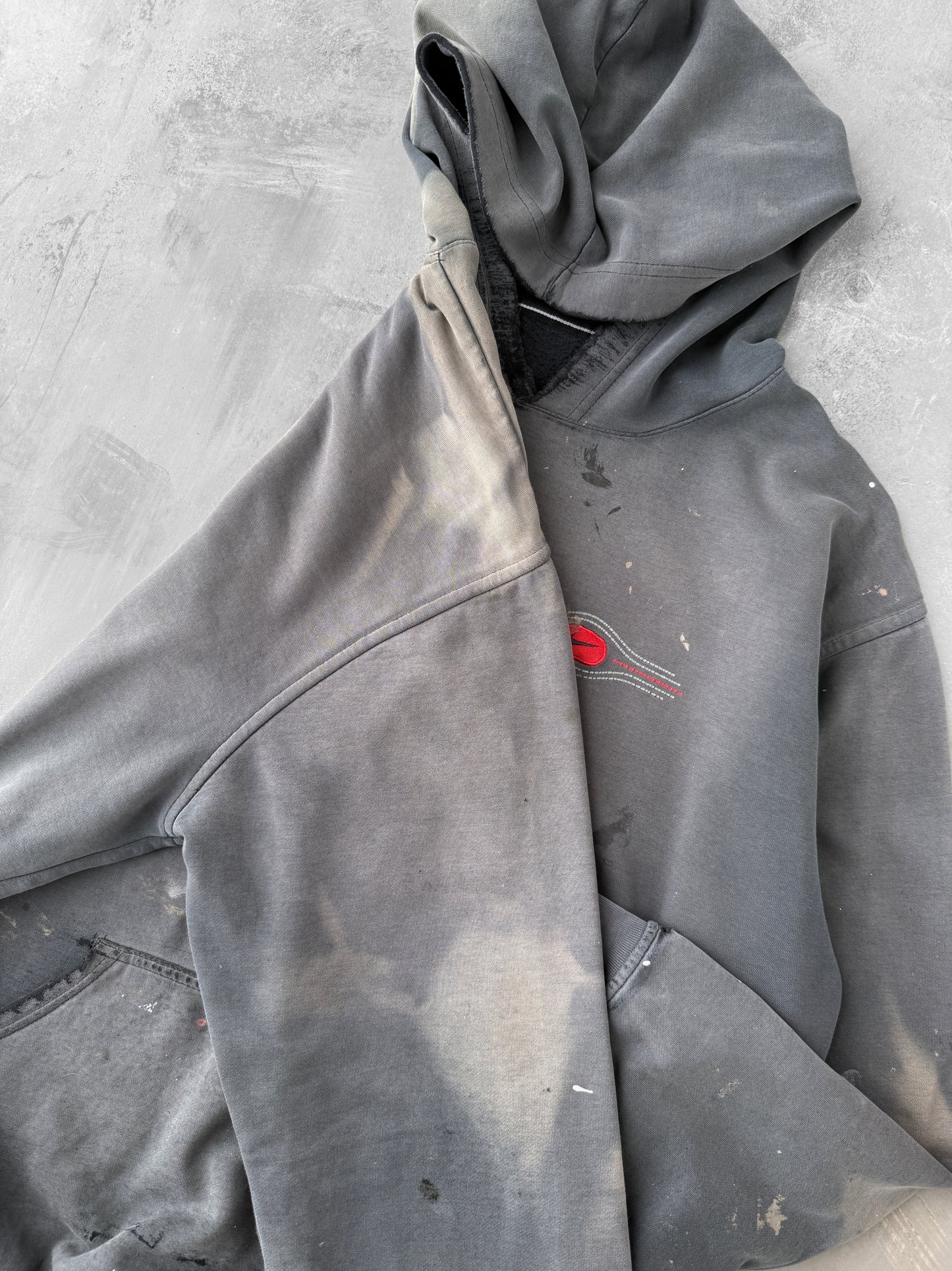 Thrashed Nike Hoodie Y2K - XL