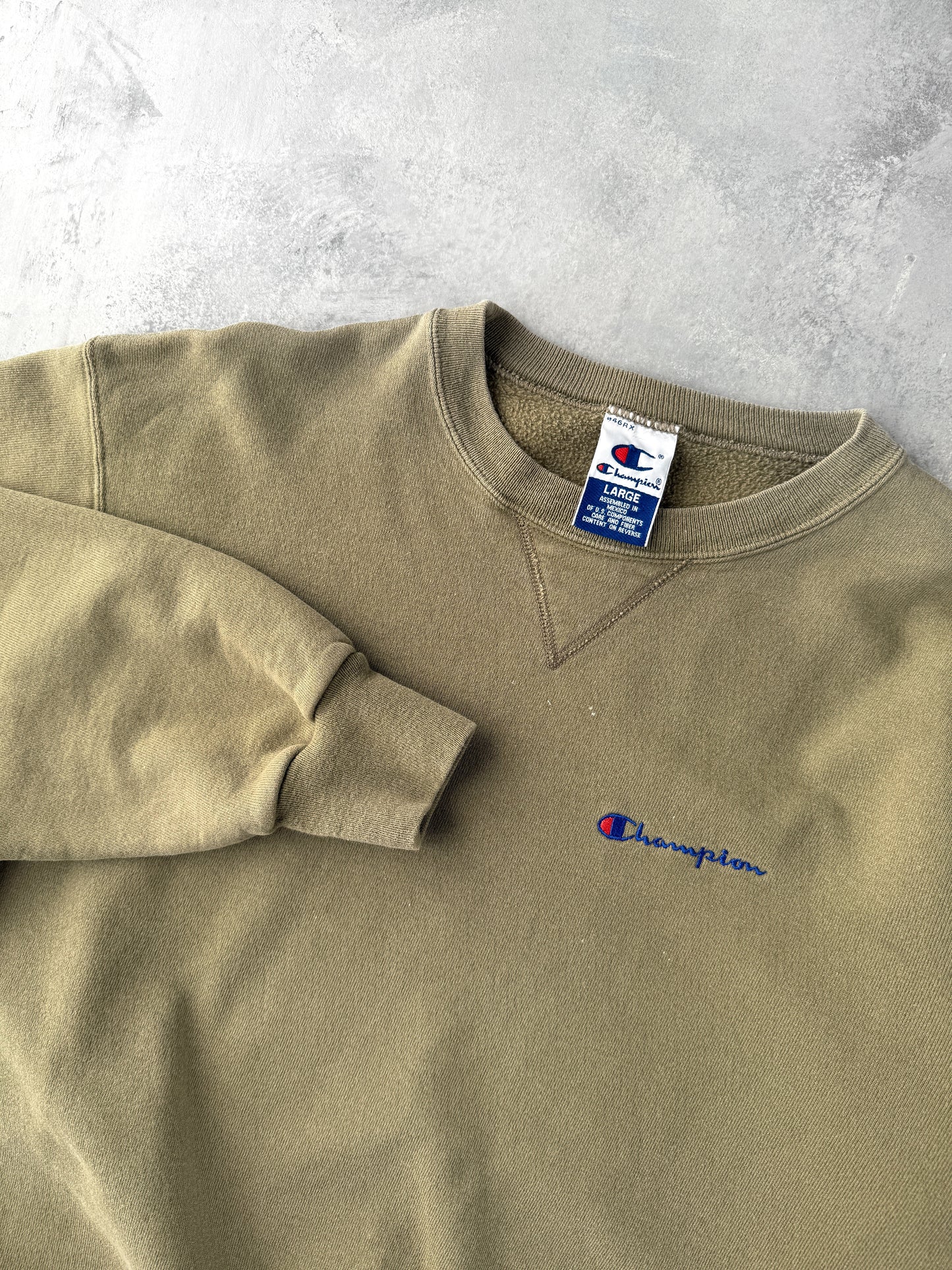 Champion Logo Sweatshirt 90's - Large