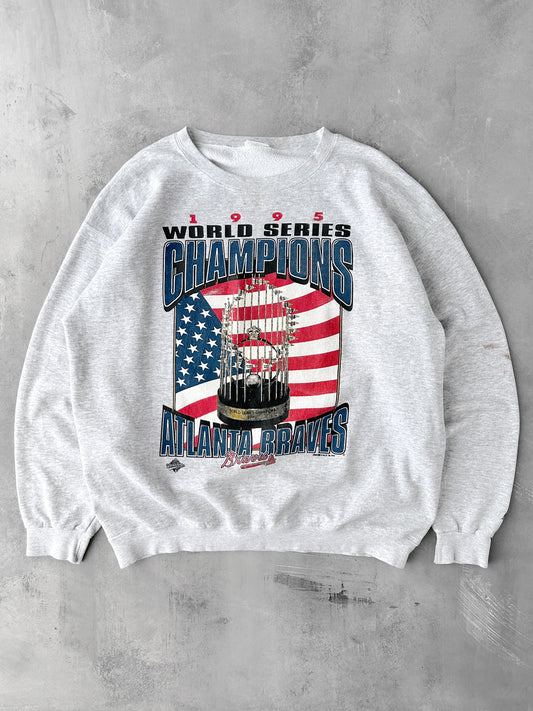 Atlanta Braves World Series Sweatshirt '95 - Large