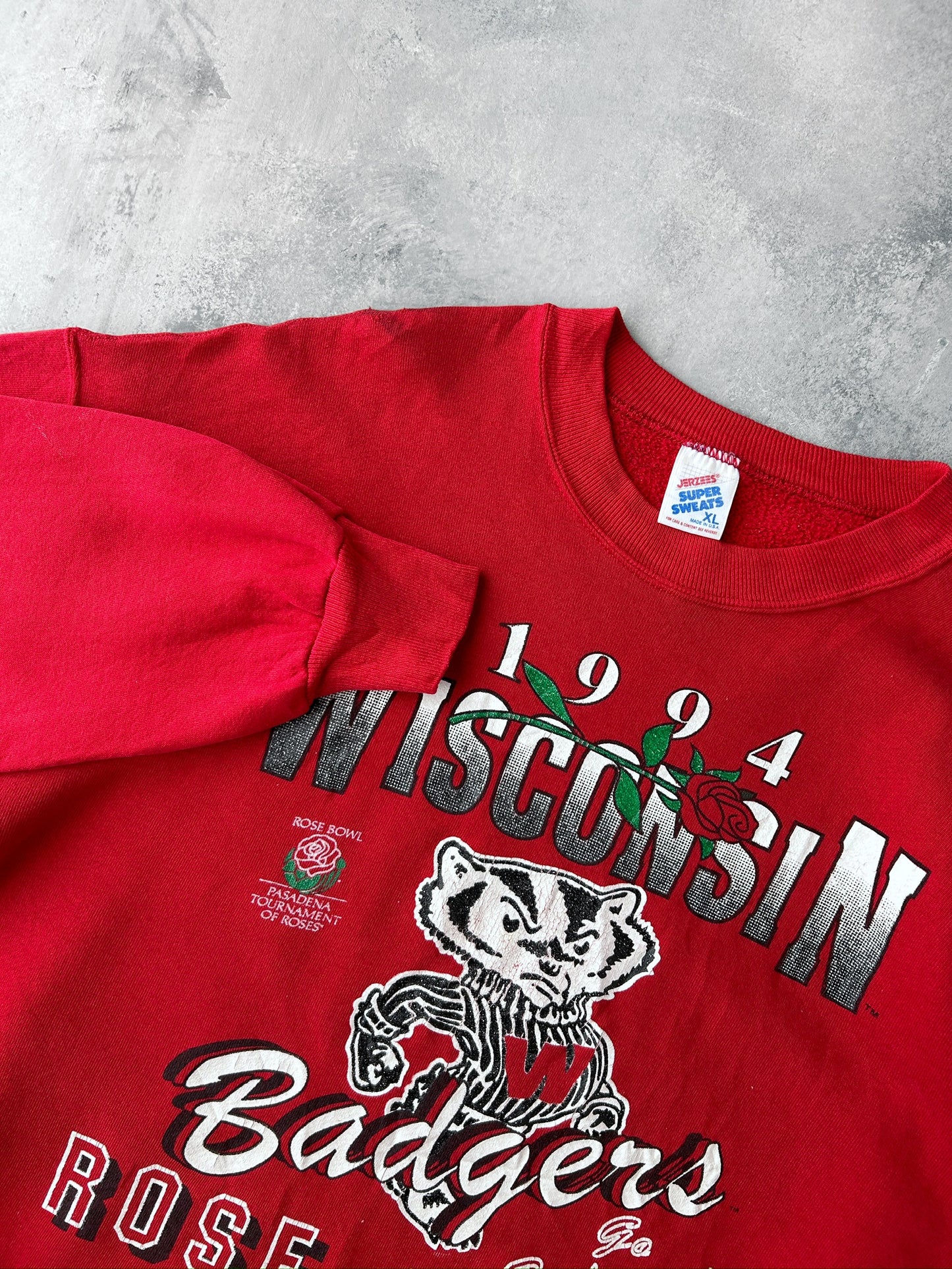 University of Wisconsin Rose Bowl Sweatshirt '94 - XL