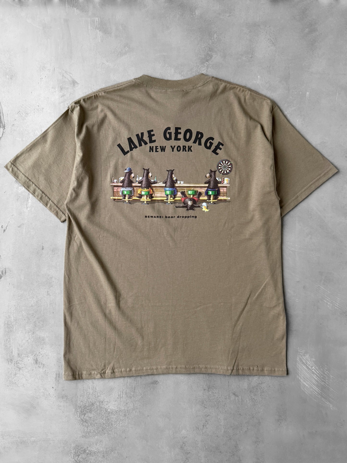 Lake George Bear Dropping T-Shirt '03 - XL