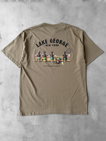Lake George Bear Dropping T-Shirt '03 - XL