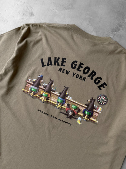 Lake George Bear Dropping T-Shirt '03 - XL
