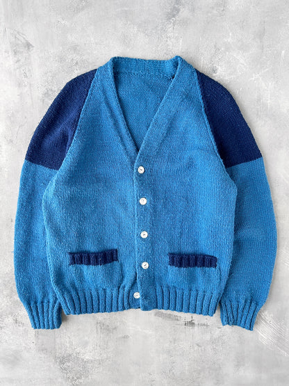 Colorblock Cardigan Sweater 90's - Medium