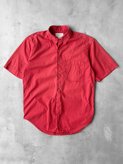 Faded Red Button Down Shirt 90's - Small