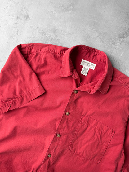 Faded Red Button Down Shirt 90's - Small