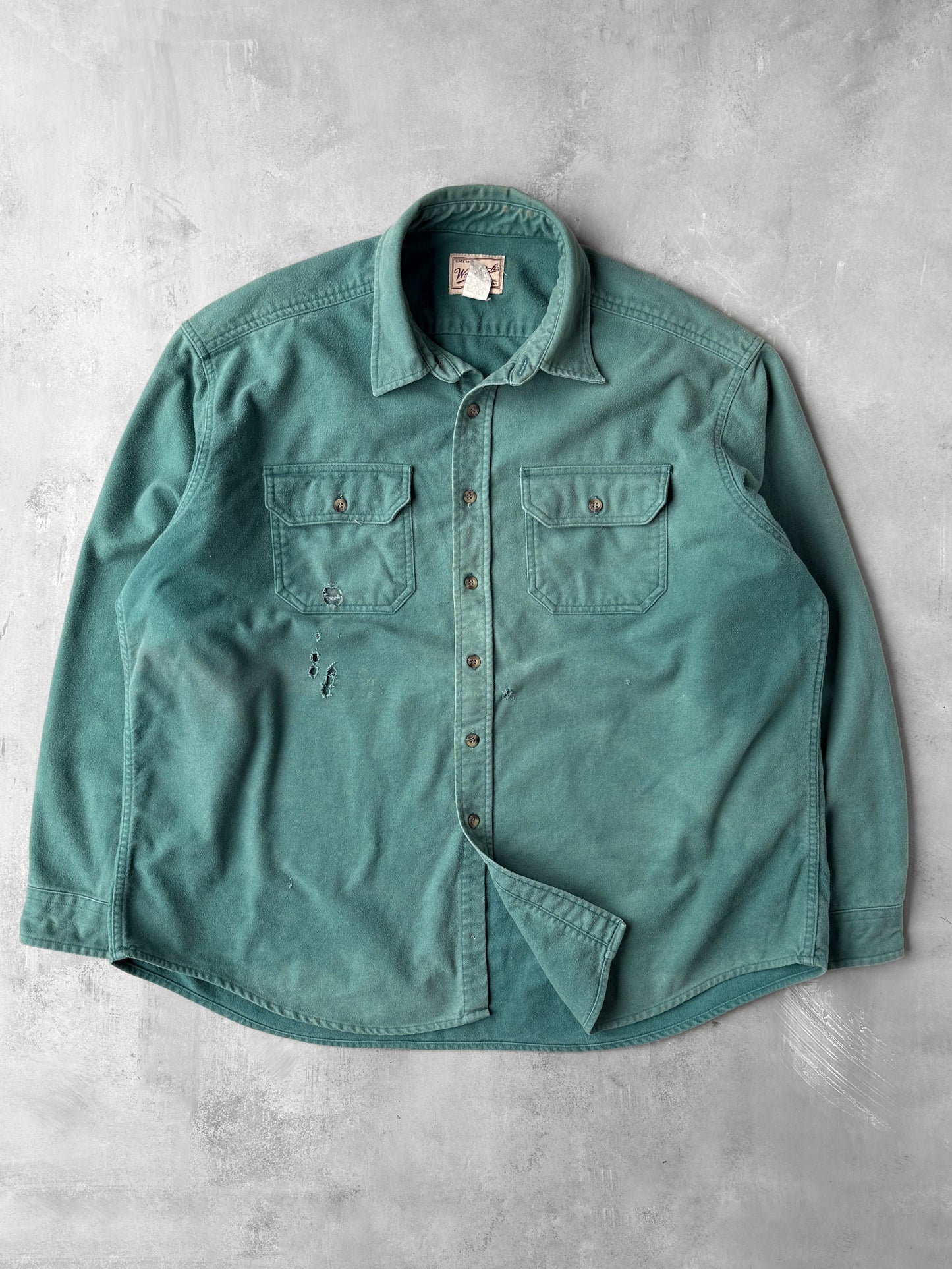 Holey Chamois Button Down Shirt 90's - XXL