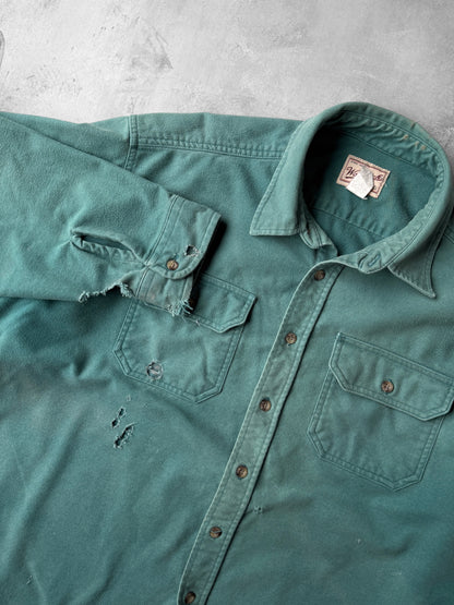 Holey Chamois Button Down Shirt 90's - XXL