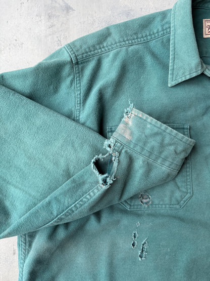 Holey Chamois Button Down Shirt 90's - XXL