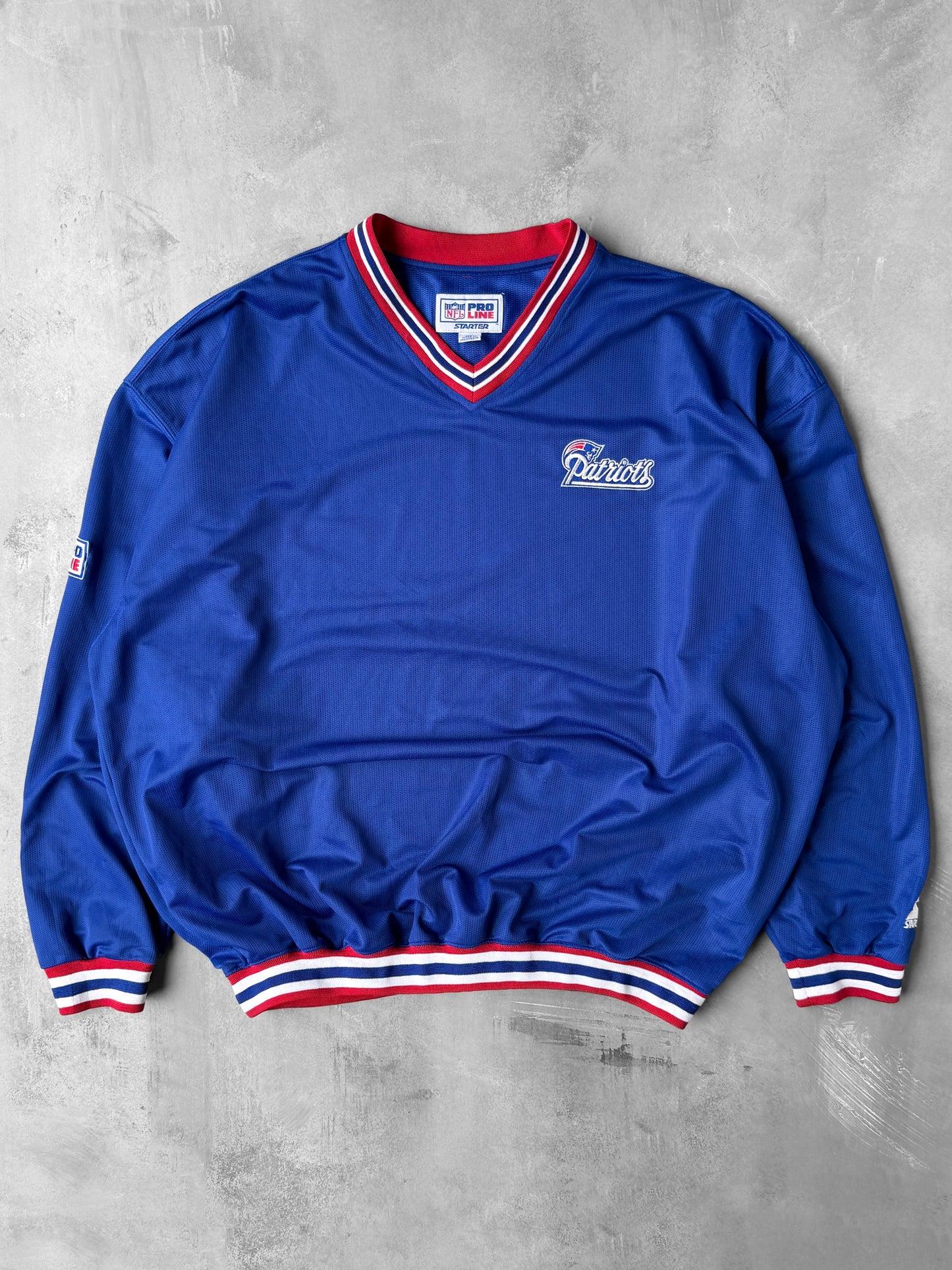 New England Patriots Mesh Pullover 90's - XL