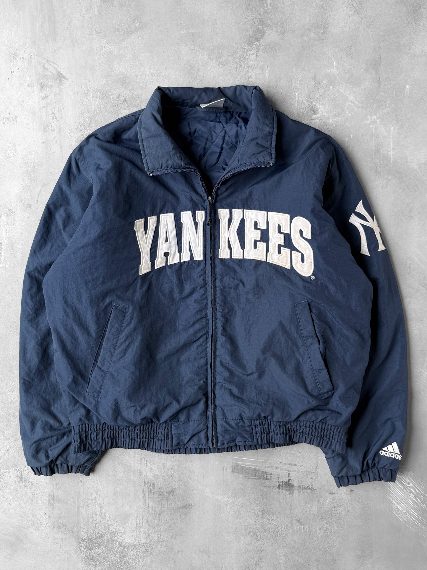 New York Yankees Puffer Coat Y2K - Large
