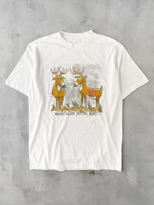 Killer Tattoo T-Shirt Y2K - Large