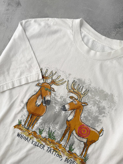 Killer Tattoo T-Shirt Y2K - Large