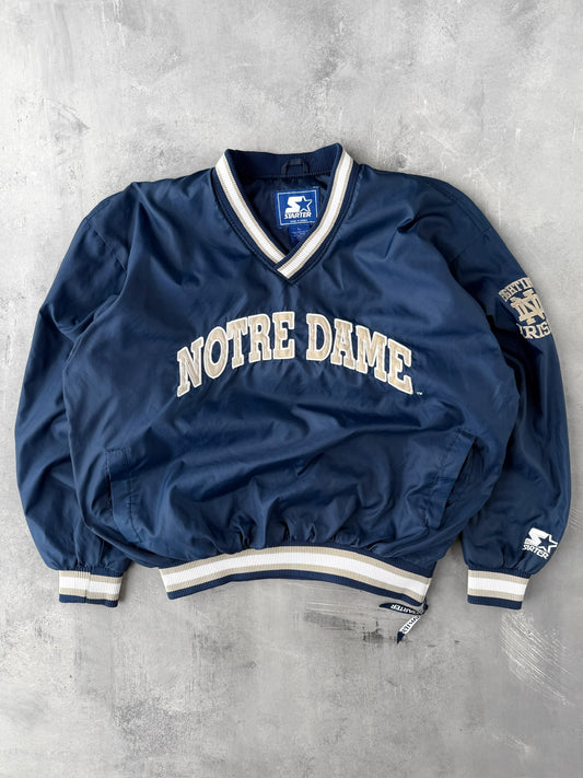 University of Notre Dame Pullover Jacket 90's - Large