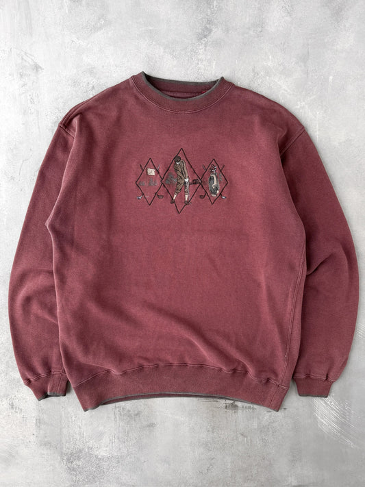 Golfer Sweatshirt Y2K - Large